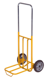 Kongamek Sack truck with extra large shovel, load capacity 50 kg, Rubber tires