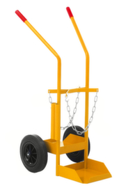 Kongamek Bottle trolley, for 2x20 l bottle, Solid rubber tires