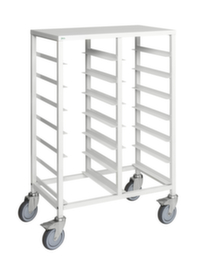 Kongamek Shelf trolley with tray shelves, load capacity 150 kg, 14 Shelves