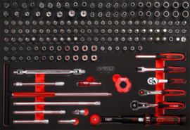KS Tools 1/4" socket set in foam insert