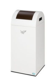 VAR Recyclable waste collector WSG 55 R with insertion flap, 60 l, white, lid black