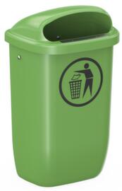 UDOBÄR Plastic waste garbage can Citymate for outside