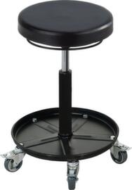 meychair Swivel stool Assistent Professional A1S-TRT, registered office black, 5 brake rollers