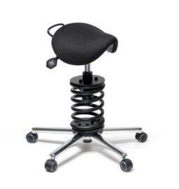 meychair Spring stool Assistent Professional A34 with saddle seat, registered office black, 5 brake rollers