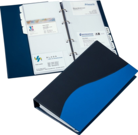 EICHNER Business card book made of PVC in blue