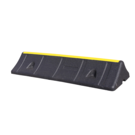 Moravia Wheel stop MORION Heavy Duty, width 1000 mm, black/yellow