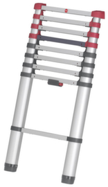 Hailo Telescopic single ladder FlexLine T80 with rungs