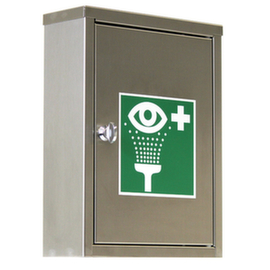 B-Safety Eye protection cabinet with 2 eye wash bottles