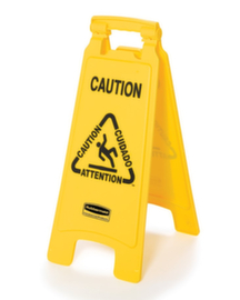 Rubbermaid Warning combination sign "Danger of slipping", Floor stand