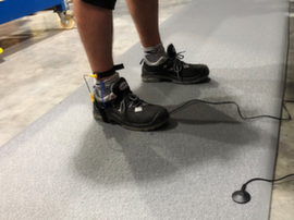 ESD anti-fatigue mat set ELEKTRA made of vinyl/nitrile foam