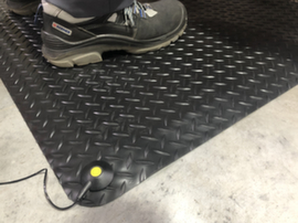 ESD anti-fatigue mat set DUPLEX PRO made of PVC