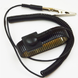 ESD wrist strap for Anti-fatigue mat, black