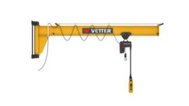 Vetter Wall-mounted slewing jib crane ASSISTENT with low headroom