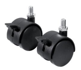 Franken 2 swivel castors with brakes for Partition wall