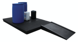 Lacont Drive-on ramp for PE collection tray, width 810 mm