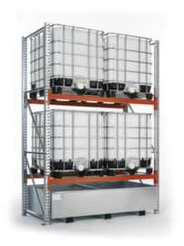 META Pallet rack MULTIPAL for 18 pallets, 5665 mm wide, 3 storage levels