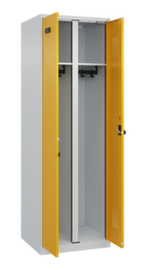 C+P Black and white locker Evolo PLUS with double compartment