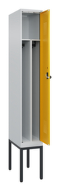 C+P Black and white locker Evolo PLUS with base frame