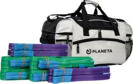 9-piece lifting strap set with bag
