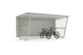 WSM Bicycle enclosure Siegen Basic with bicycle racks, width x depth 4300 x 2330 mm